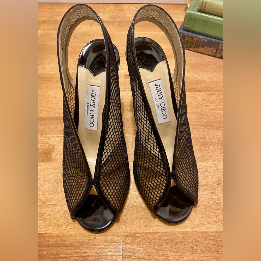 SOLD off site, Jimmy Choo Mesh Pumps